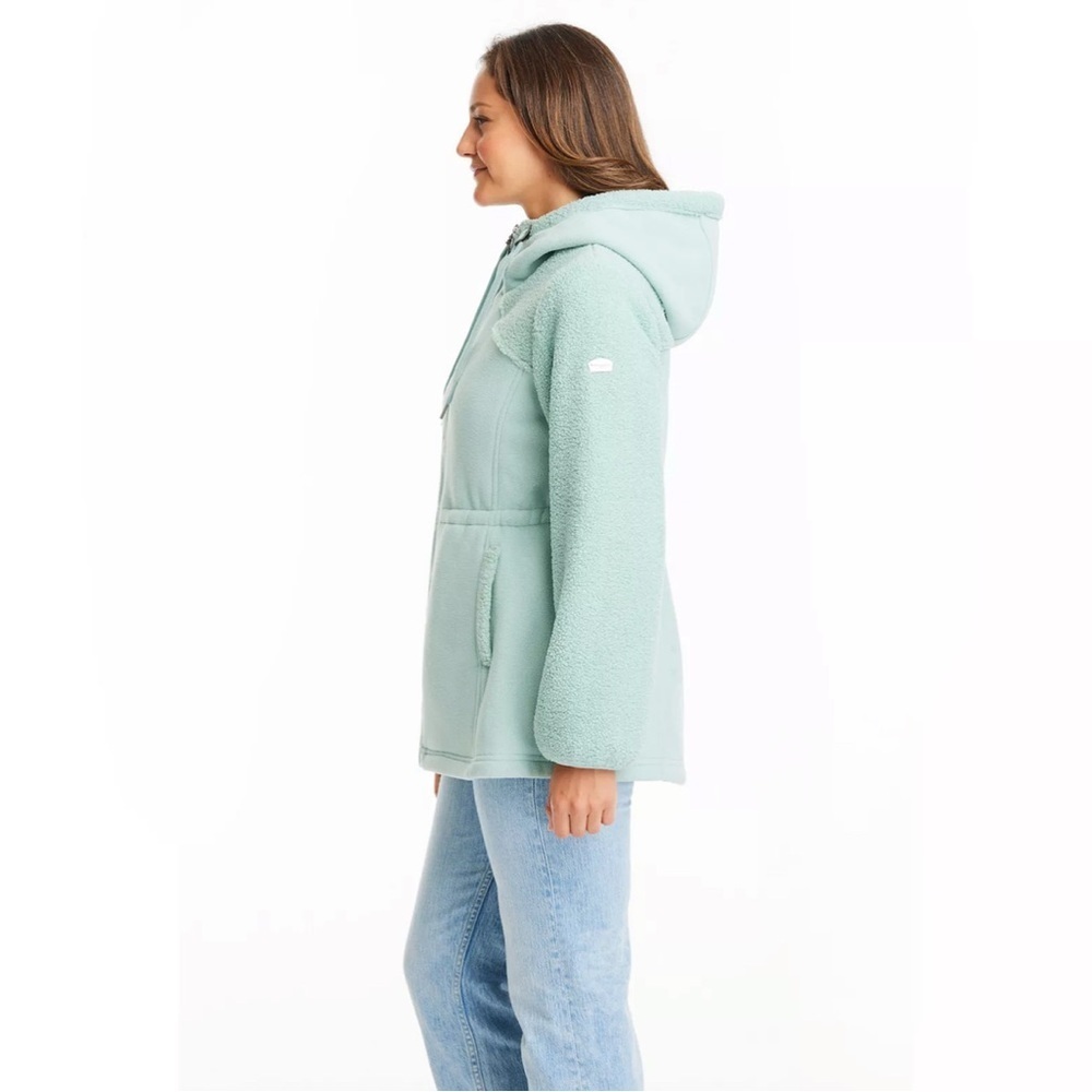 Women's Koolaburra by UGG Hooded Sherpa Fleece Zipper Jacket Size Medium - Picture 2 of 16
